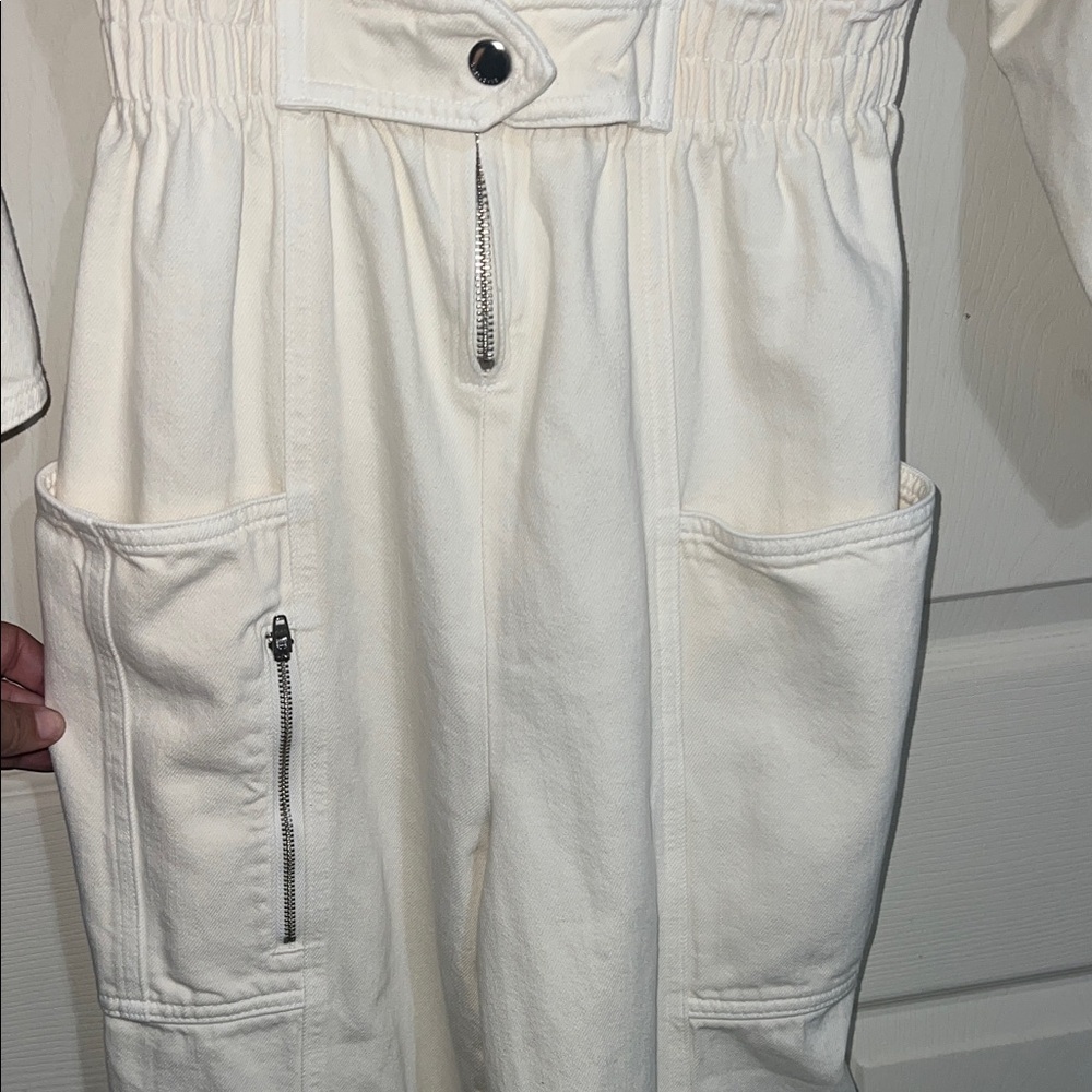 off White jean Jumpsuit - Picture 9 of 11